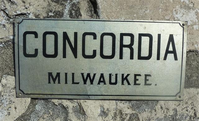 Concordia Milwauke; Tin Rectangular 6 7/8 x 3 1/2,
