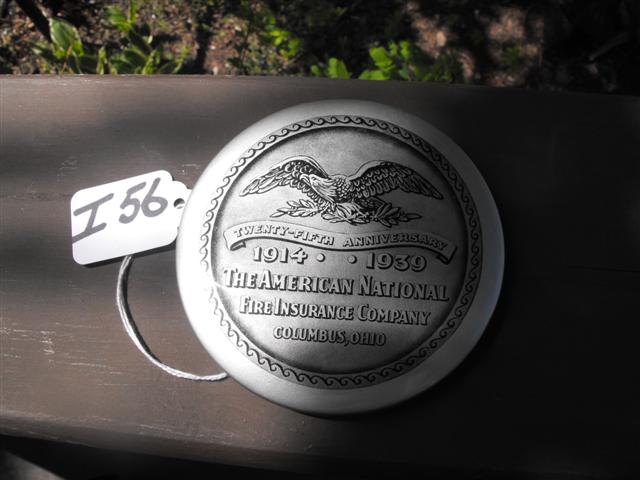 Paperweight/Mirror. The American National Fire In