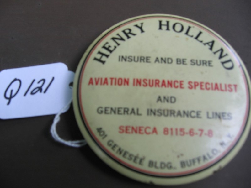 Advertising Mirror. Henry Holland. Aviation Insu