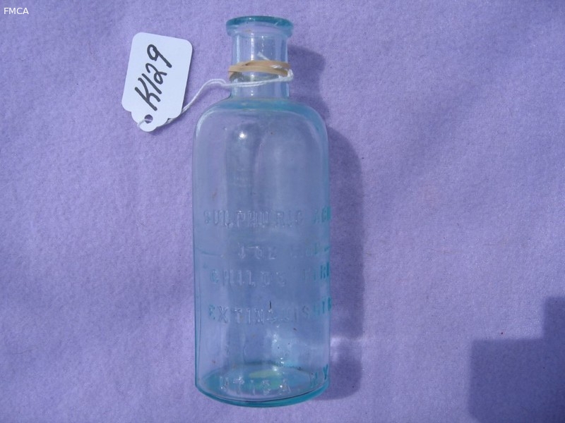 Sulphuric Acid Childs Fire Extinguisher. 1 oz Lin
