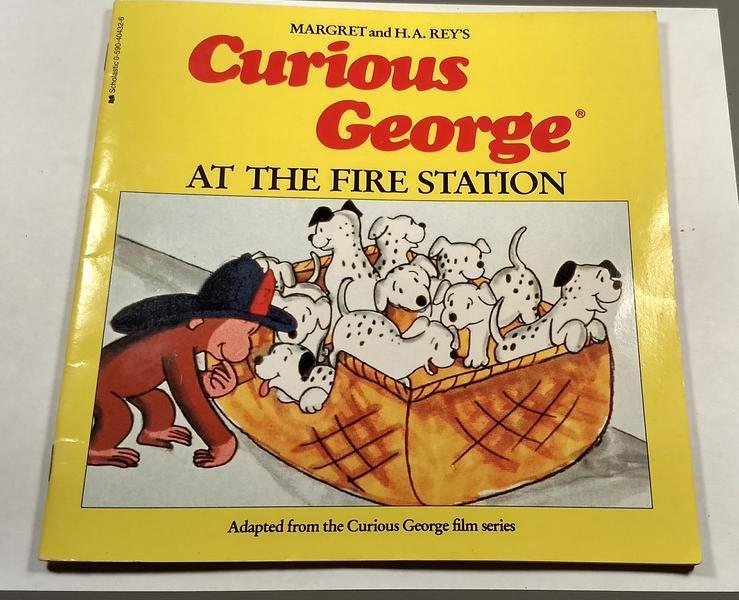 Kids Book: Curious George at the Fire Station- 198