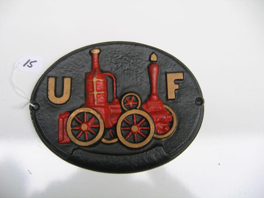 #035 United Fireman Firemark.  Repo
