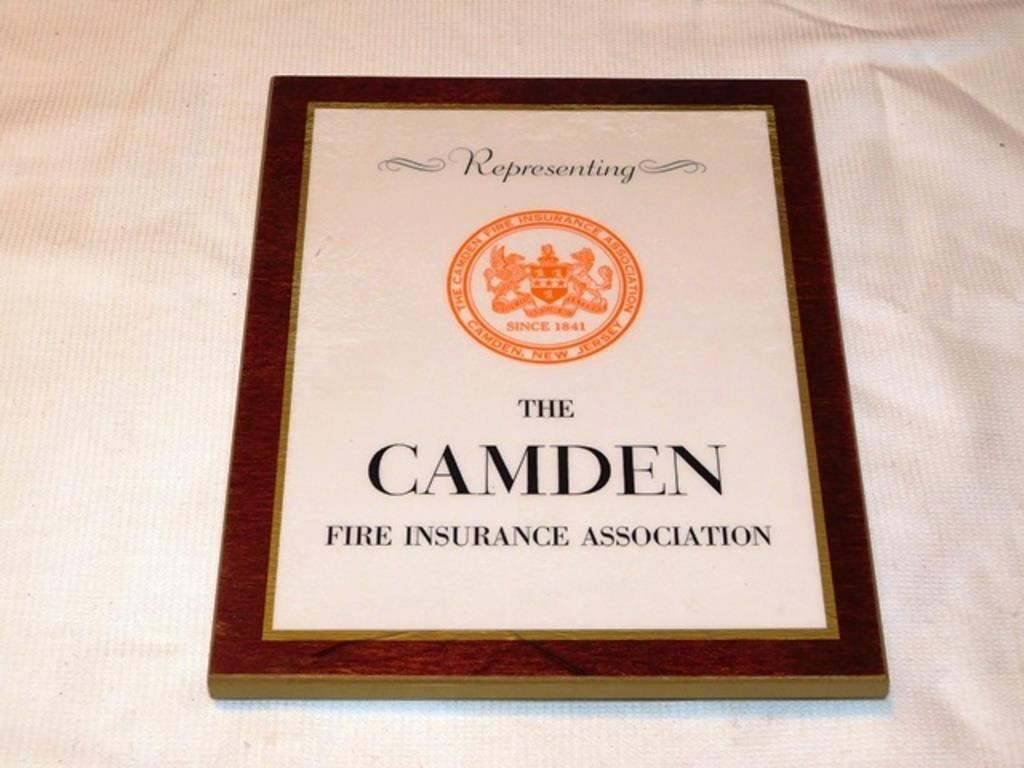 Plaque, Camden Ins